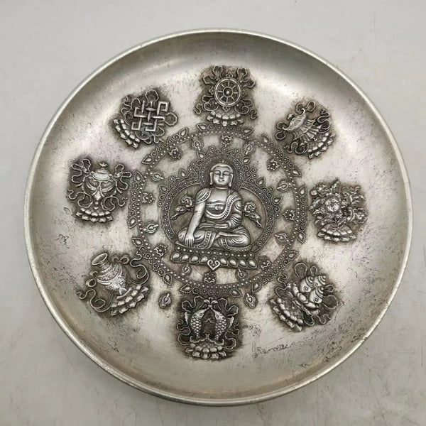 Silver Tathagata Plate-ToShay.org