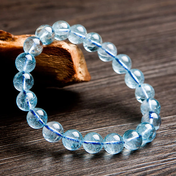 Blue Topaz Bead Bracelet-ToShay.org