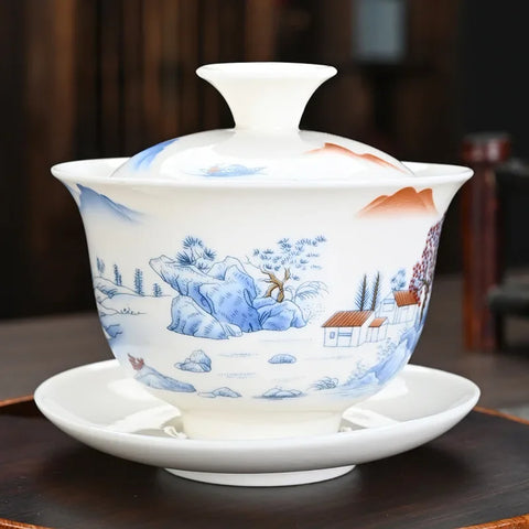 Gaiwan Ceramic Tea Tureen-ToShay.org