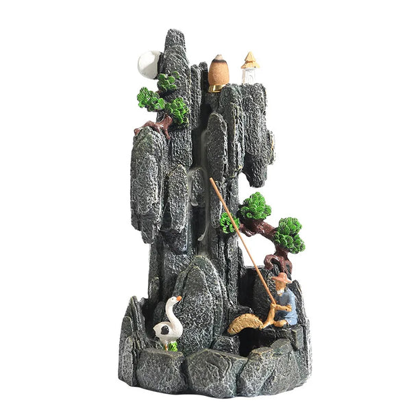 Mountain Backflow Incense Burner-ToShay.org