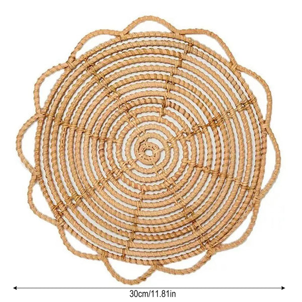 Wicker Woven Plate-ToShay.org