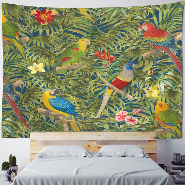 Garden Bird Art Tapestry-ToShay.org