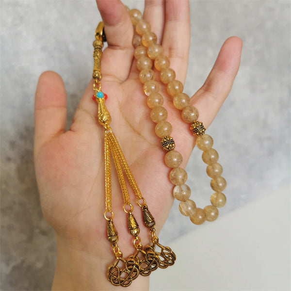 Yellow Prayer beads-ToShay.org