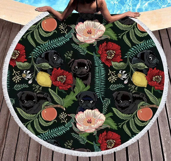 Flower Pet Beach Mat-ToShay.org