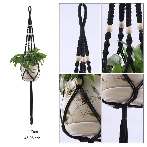 Macrame Plant Hanger Baskets-ToShay.org