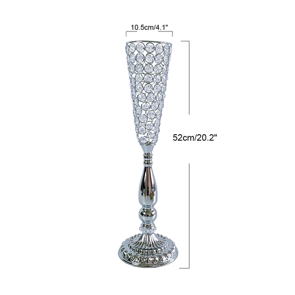 Crystal Bead Flower Vase-ToShay.org