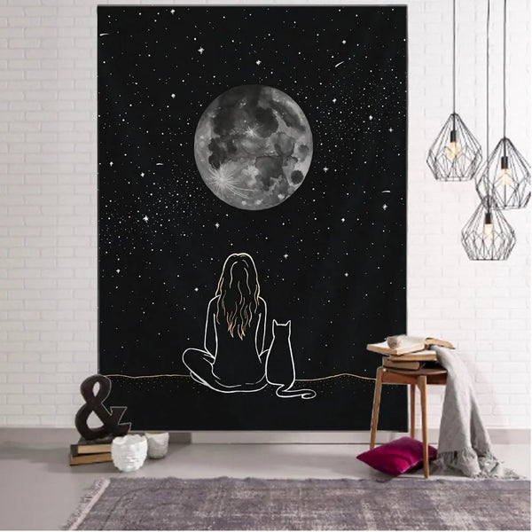 Moon Art Tapestry-ToShay.org