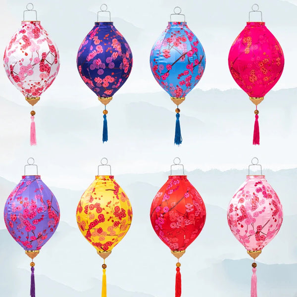 Flower Pattern Silk Lantern-ToShay.org