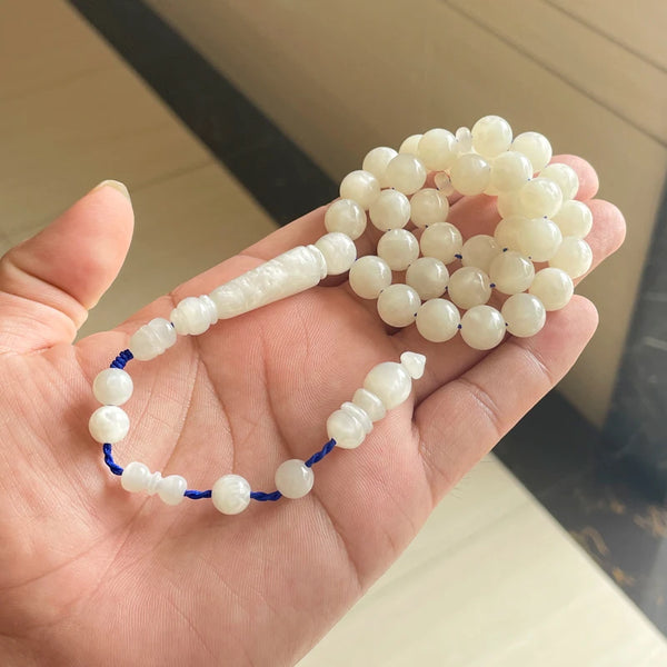 White Prayer Beads-ToShay.org