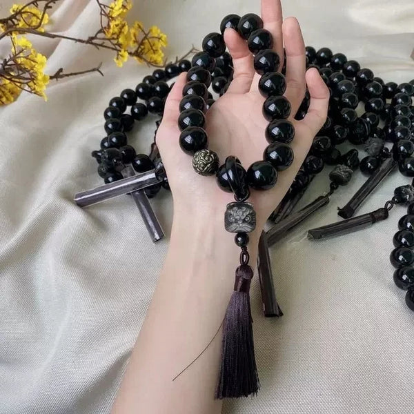 Black Obsidian Prayer Beads-ToShay.org