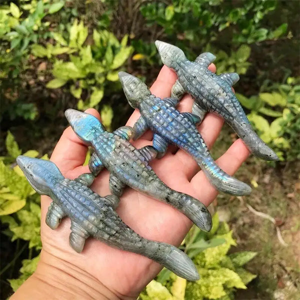 Blue Labradorite Crocodile-ToShay.org