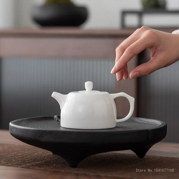 White Porcelain Tea Pot-ToShay.org