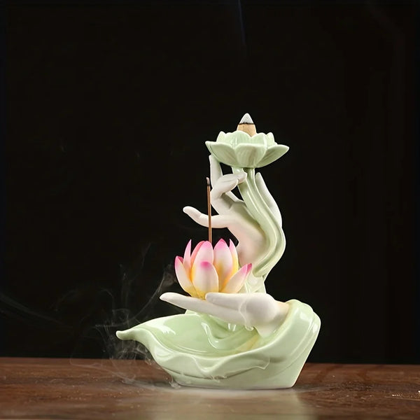 Lotus Hand Incense Burner-ToShay.org