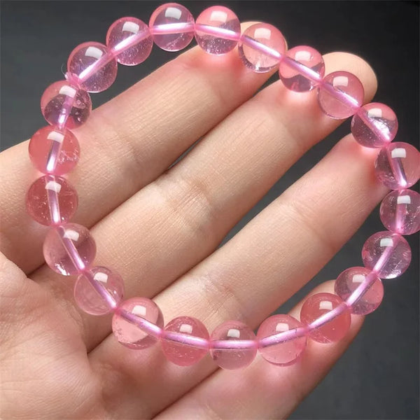 Pink Topaz Bead Bracelet-ToShay.org