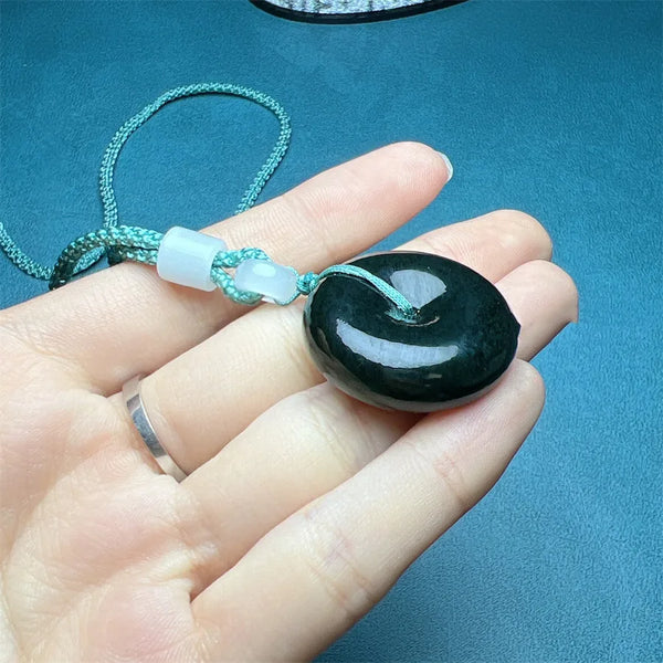 Blue Jade Buckle Pendant-ToShay.org