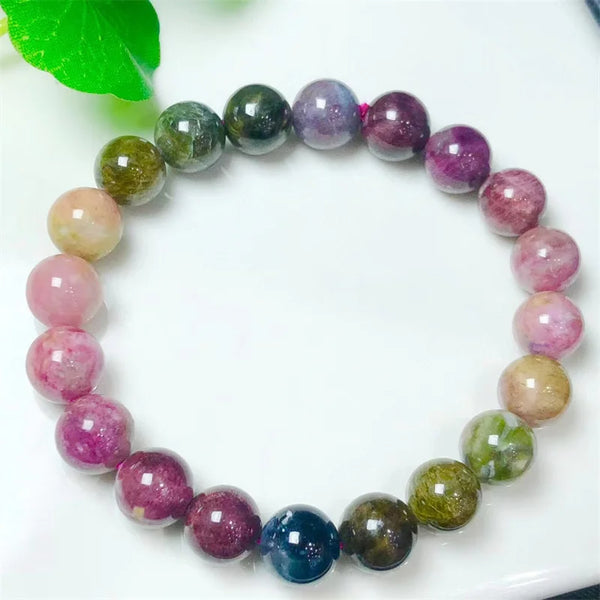 Pink Tourmaline Bead Bracelet-ToShay.org