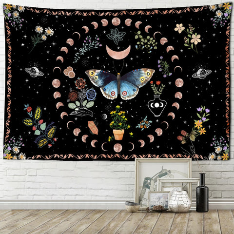 Butterfly Moonlight Tapestry-ToShay.org