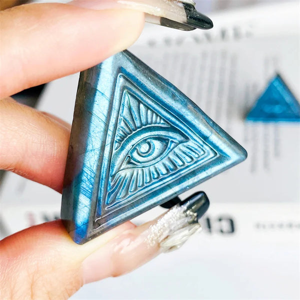 Blue Labradorite Eye Pyramid-ToShay.org