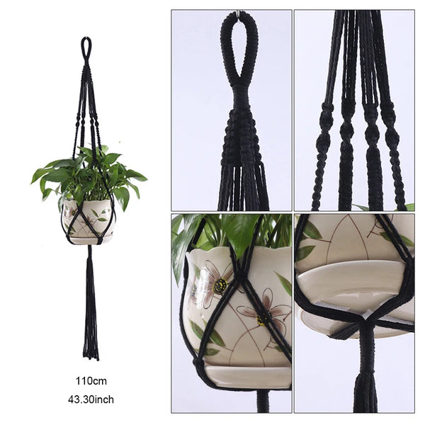 Macrame Plant Hanger Baskets-ToShay.org