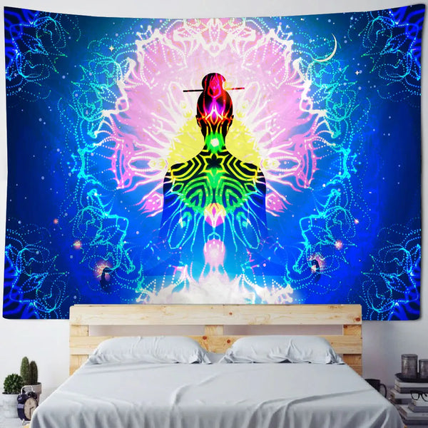 Chakra Meditation Tapestry-ToShay.org