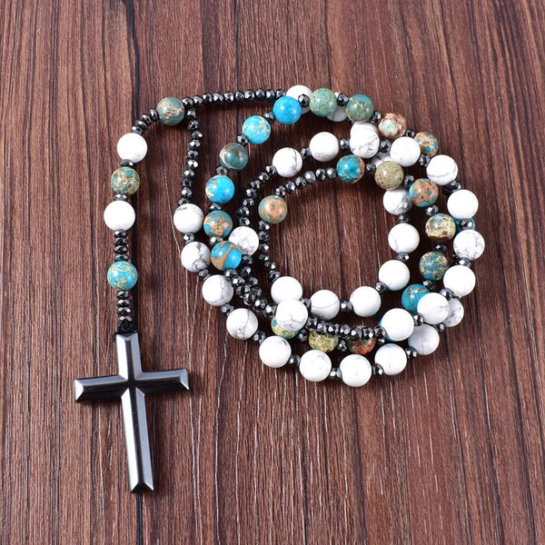 Mixed Quartz Crystal Rosary Beads-ToShay.org