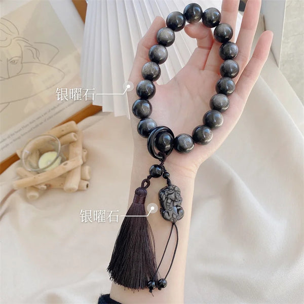 Black Obsidian Prayer Beads-ToShay.org