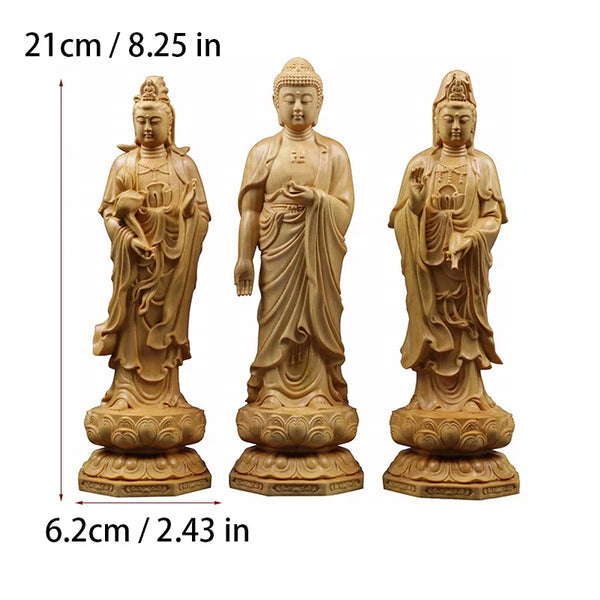 Wood Guanyin-Ru Buddha-ToShay.org