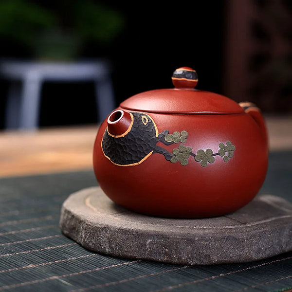 Plum Blossom Clay Tea Pot-ToShay.org