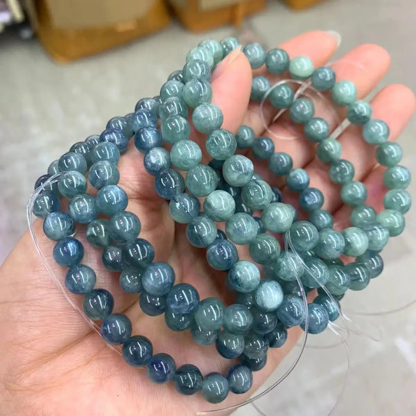 Blue Kyanite Bead Bracelet-ToShay.org