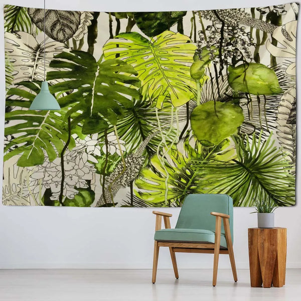 Tropical Plants Tapestry-ToShay.org