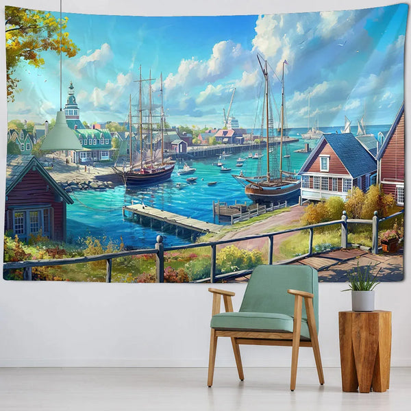 Sea View Art Tapestry-ToShay.org