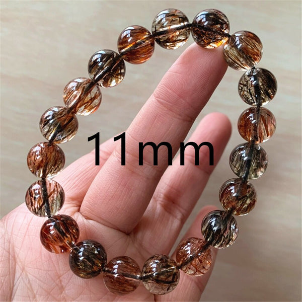 Red Gold Rutilated Quartz Bracelet-ToShay.org