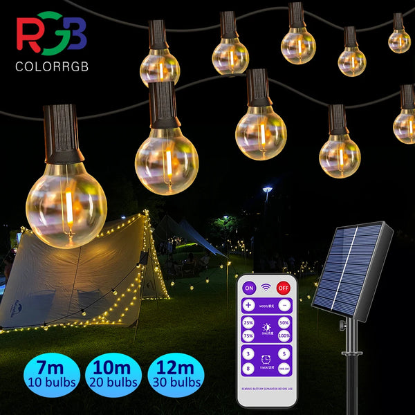 Solar String Bulb Lights-ToShay.org