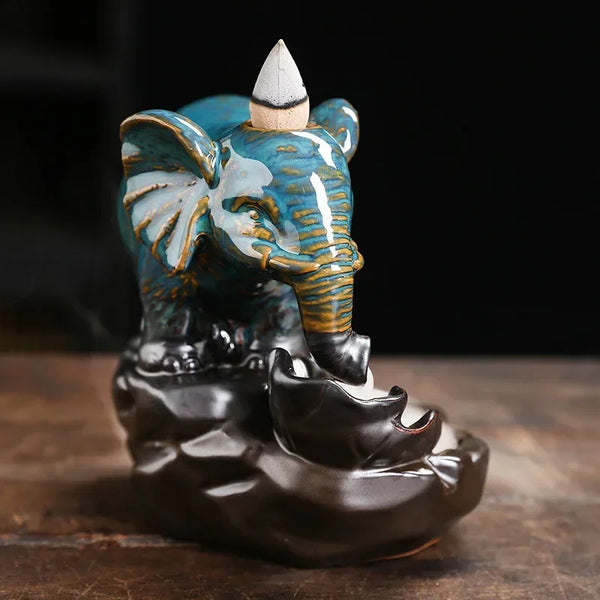 Elephant Backflow Incense Burner-ToShay.org