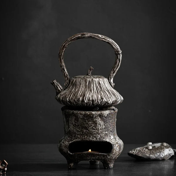 Stoneware Lotus Seedpod Teapot-ToShay.org