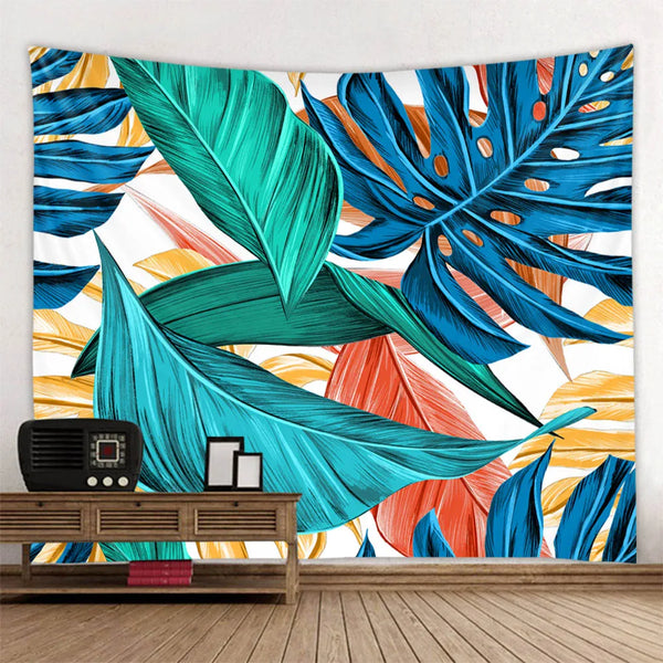 Tropical Plant Leaf Tapestry-ToShay.org