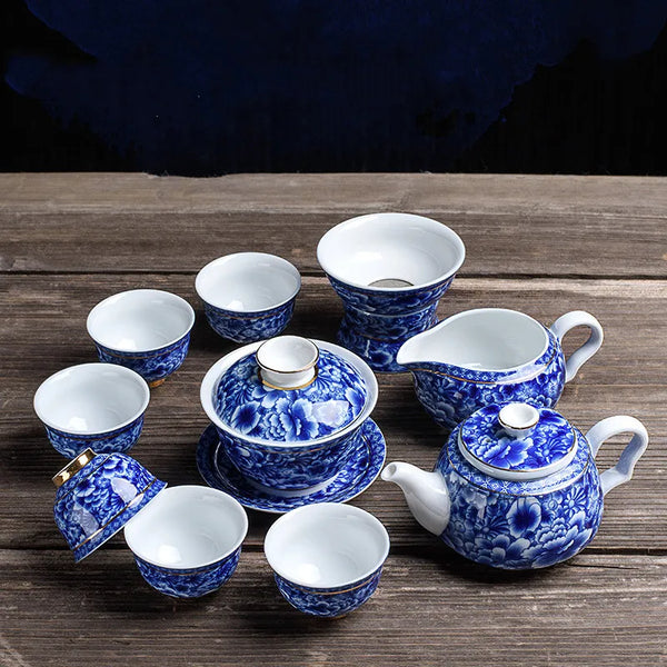 Blue White Porcelain Tea Sets-ToShay.org