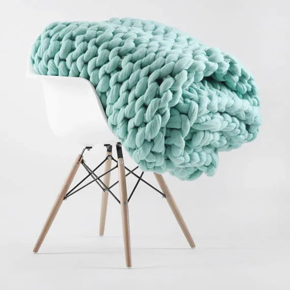 Knitted Throw Blanket-ToShay.org