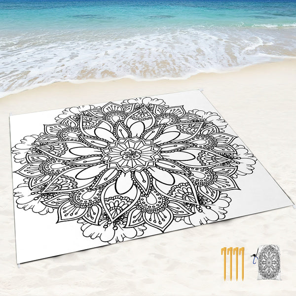 Mandala Beach Blanket-ToShay.org