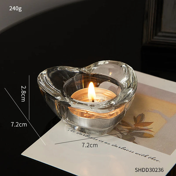 Clear Glass Tealight Holders-ToShay.org