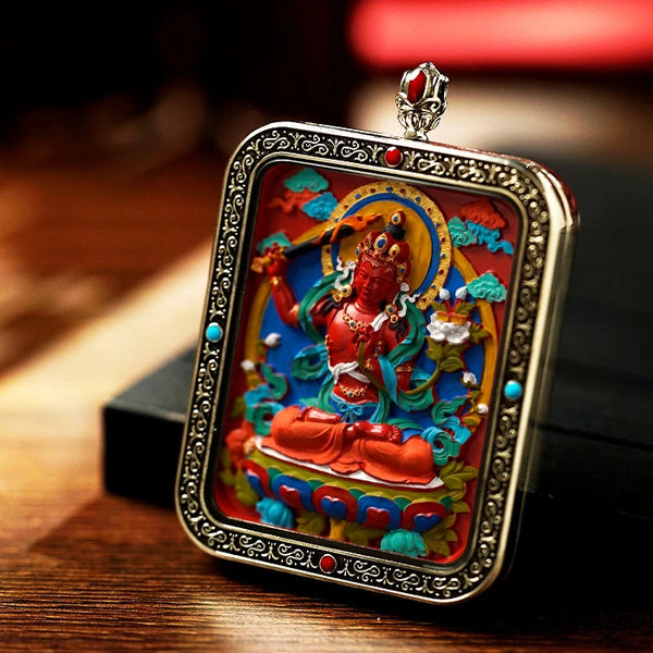 Thangka Painting Box Pendant-ToShay.org