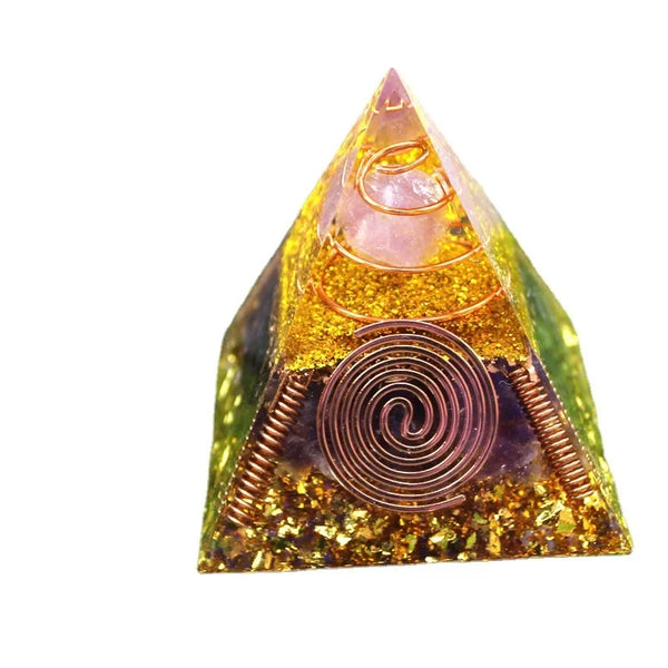 Energy Pink Crystal Pyramid-ToShay.org