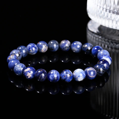 Blue Sodalite Bead Bracelet-ToShay.org