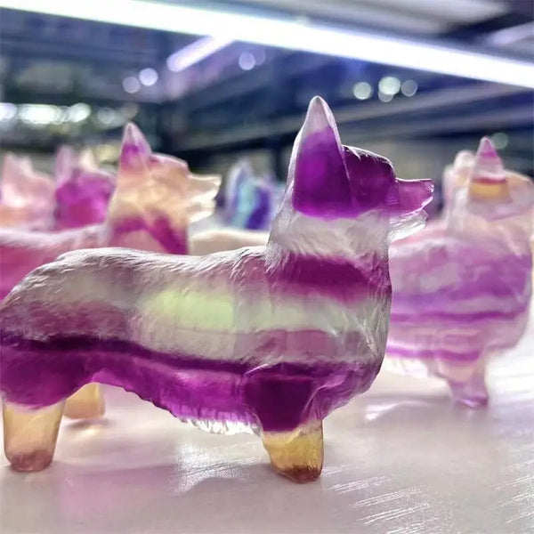 Purple Fluorite Dog-ToShay.org