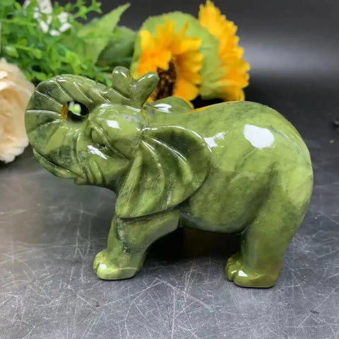 Green Jade Elephant-ToShay.org