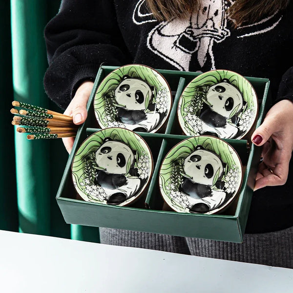 Panda Ceramic Bowls Gift Set-ToShay.org