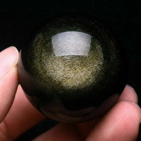 Gold Obsidian Ball-ToShay.org