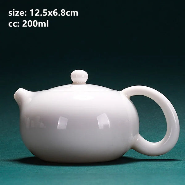 White Porcelain Teapots-ToShay.org