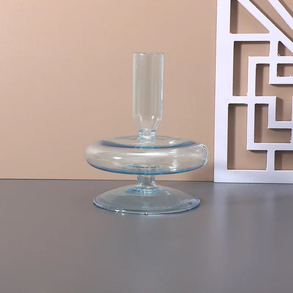 Glass Coloured Candlesticks-ToShay.org