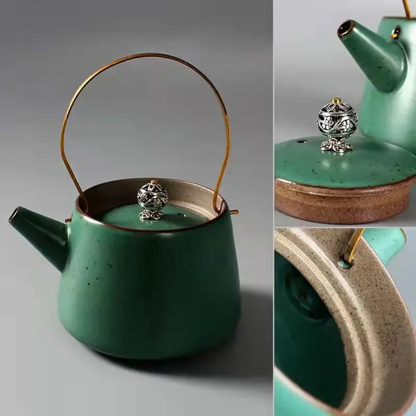 Glazed Ceramic Beam Teapot-ToShay.org